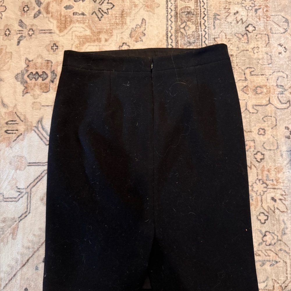JCREW Wool Skirt.  Black .. lined.